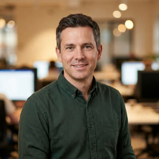 Daniel Carter, listed as Chief Technology Officer at Sound Warrantoric, shown in a profile image