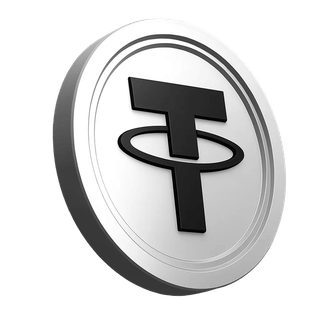 Platform information section graphic of a Tether USDT coin